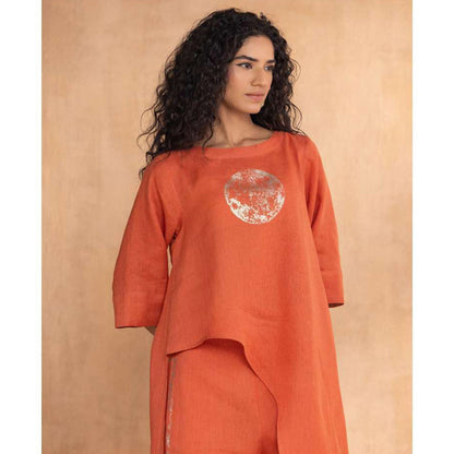 Kaveri Rust Luna Co-Ord (Set of 2)
