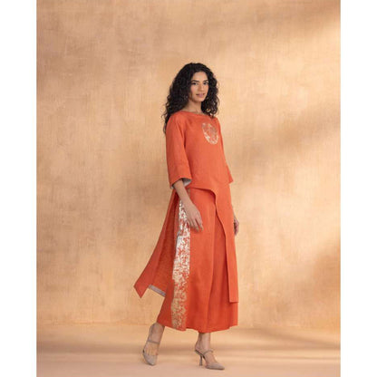 Kaveri Rust Luna Co-Ord (Set of 2)