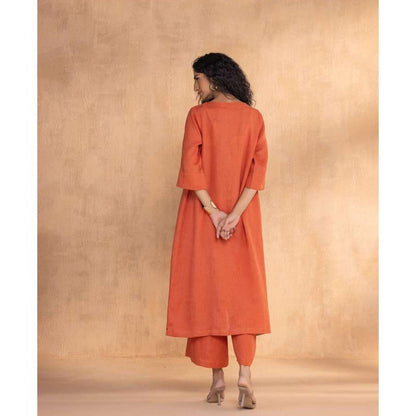 Kaveri Rust Luna Co-Ord (Set of 2)