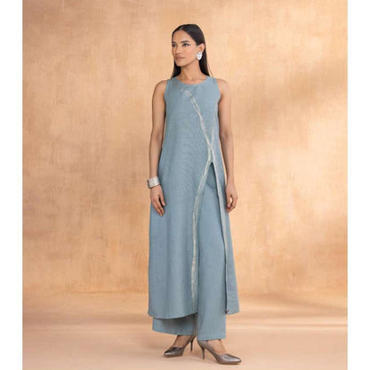 Kaveri Blue Threads Slice Co-Ord (Set of 2)