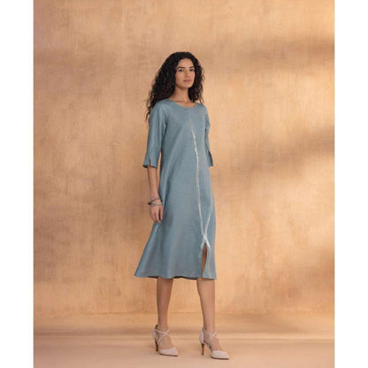 Kaveri Blue Threads Slice Dress