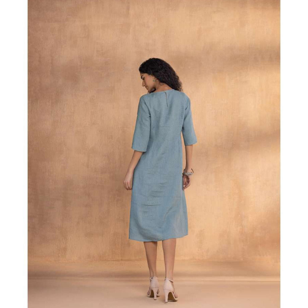 Kaveri Blue Threads Slice Dress