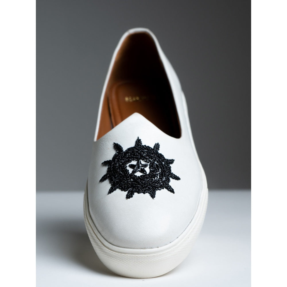 Kavith Sainaani White-Black Wedding Sneaker