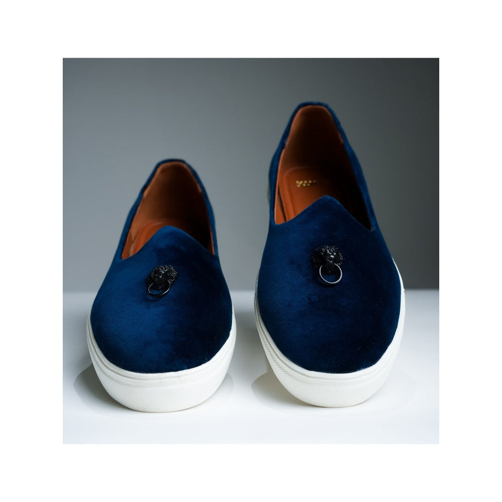 Kavith Sainaani Blue Suede Wedding Sneaker