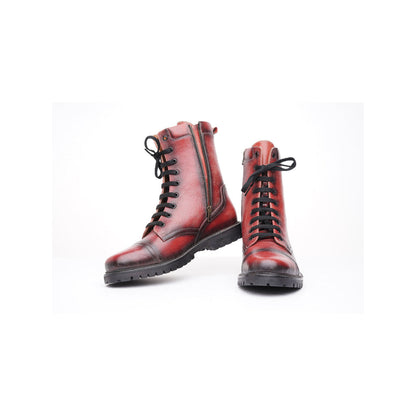 Kavith Sainaani Red Mid Boots