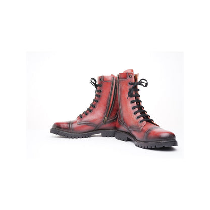 Kavith Sainaani Red Mid Boots