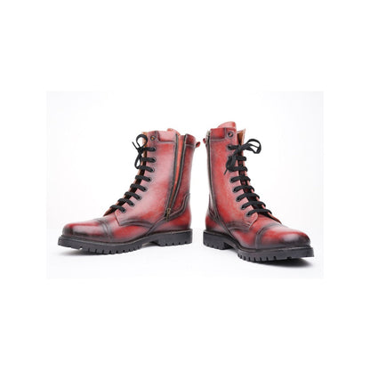 Kavith Sainaani Red Mid Boots