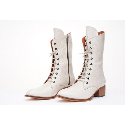 Kavith Sainaani Tall White Boots