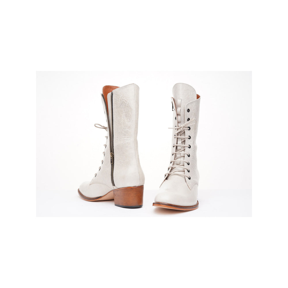 Kavith Sainaani Tall White Boots