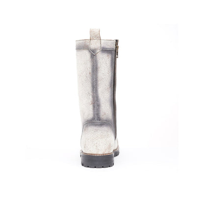Kavith Sainaani Tall White Blue Boots
