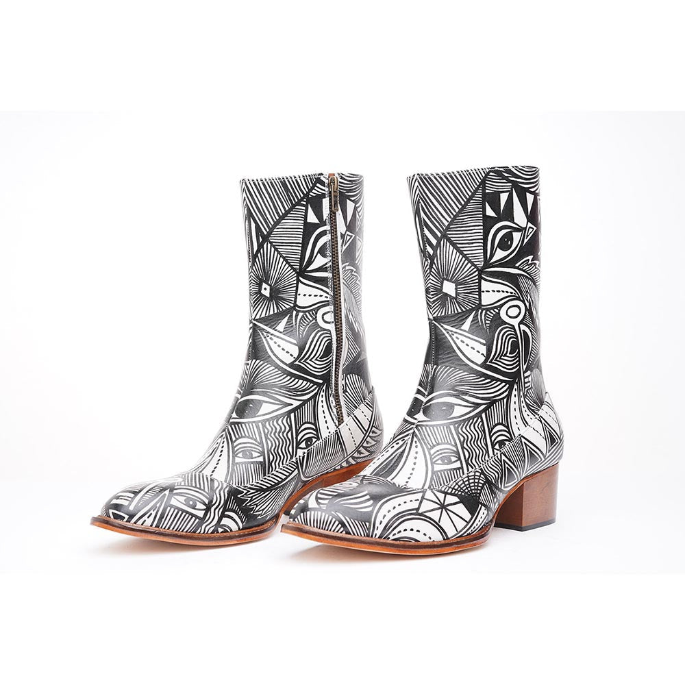 Kavith Sainaani Tall Hand Painted Boots