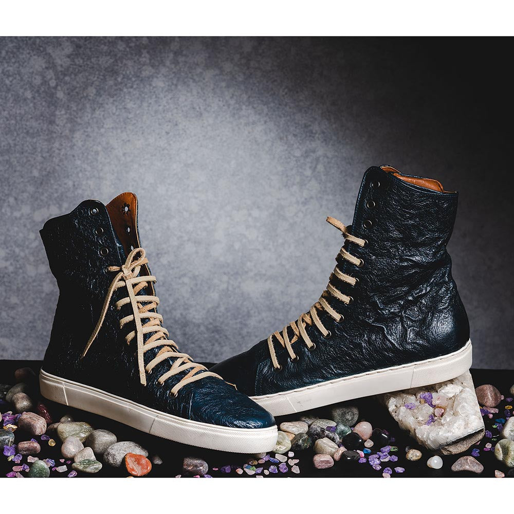 Kavith Sainaani Teal Crinkle Tall Sneakers (Pack of 2)