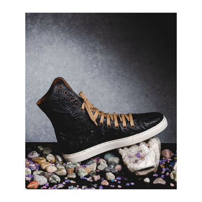 Kavith Sainaani Black Tall Crinkle Sneakers (Pack of 2)
