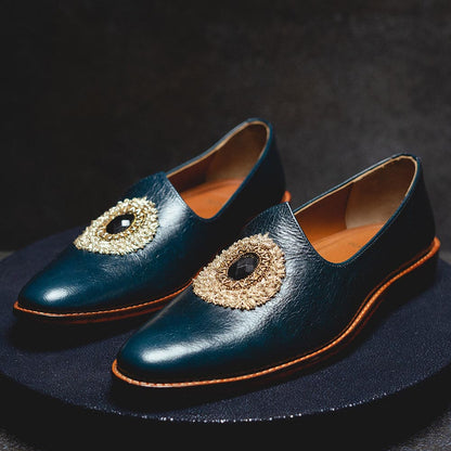 Kavith Sainaani Teal Gem Jutti
