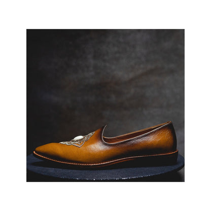 Kavith Sainaani Tan White Gem Jutti