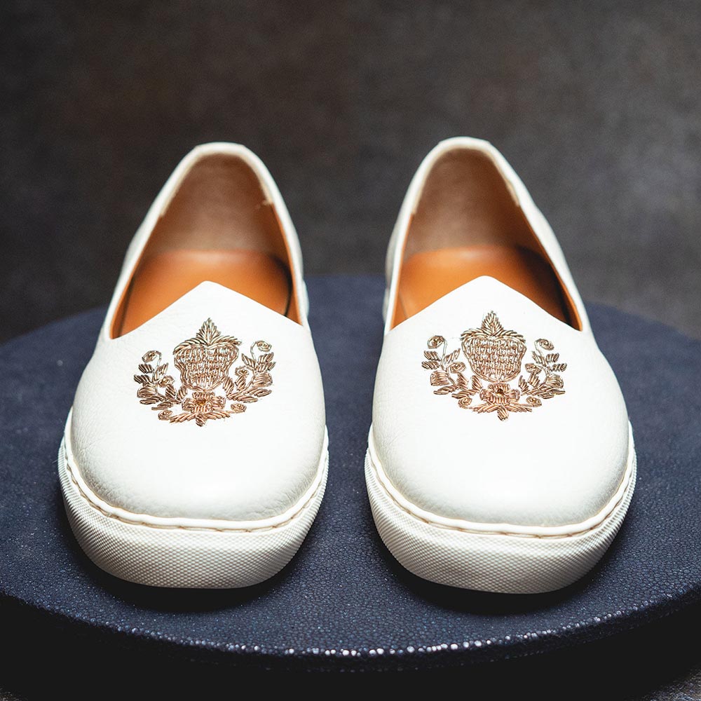 Kavith Sainaani White Wedding Sneaker