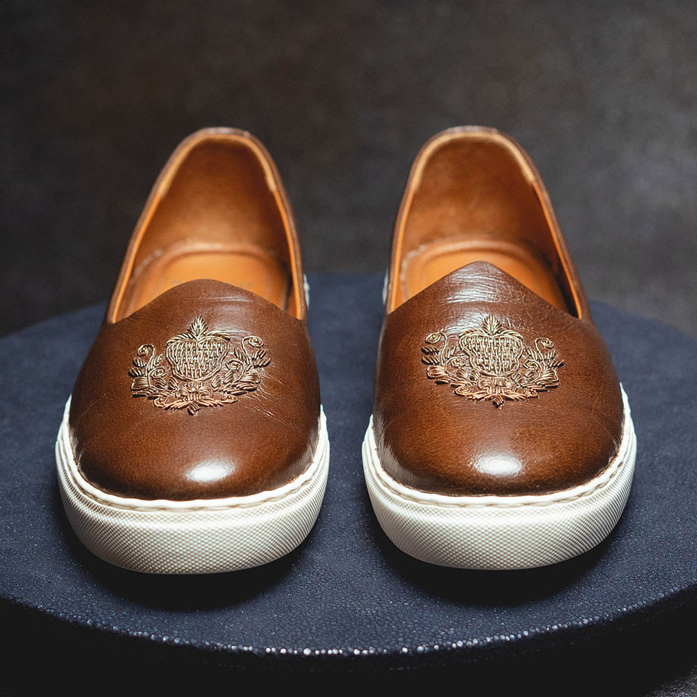 Kavith Sainaani Brown Wedding Sneaker