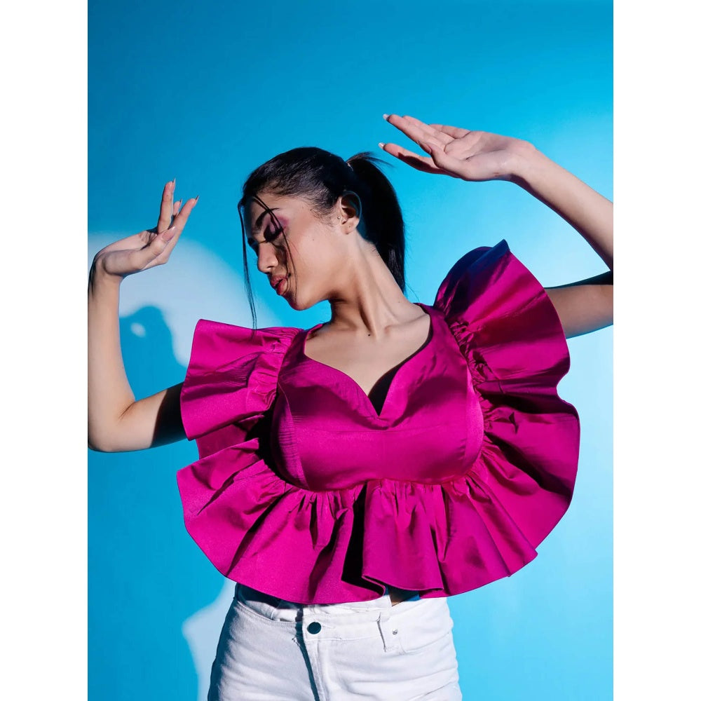 Kayjay by Kritika Jain Diana Crop Top