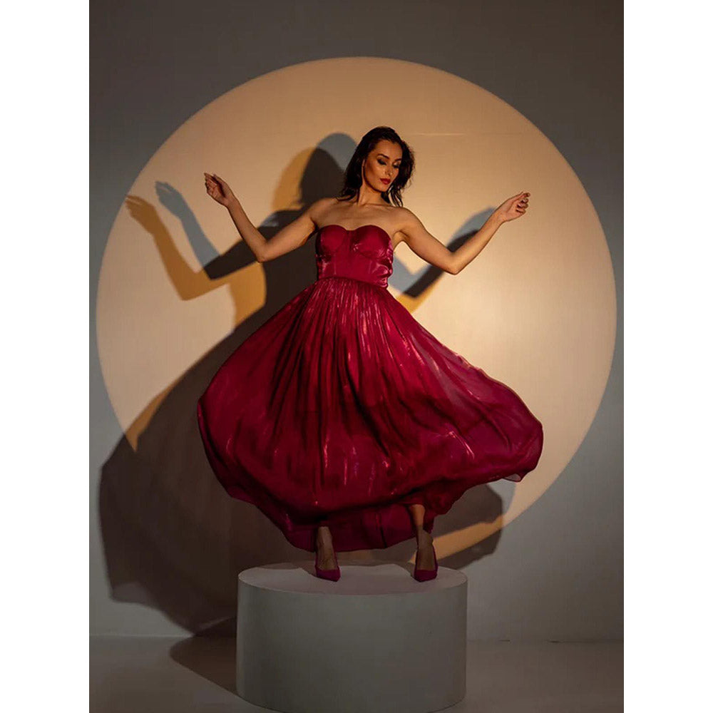 Kayjay by Kritika Jain Opera Pink Maxi Dress