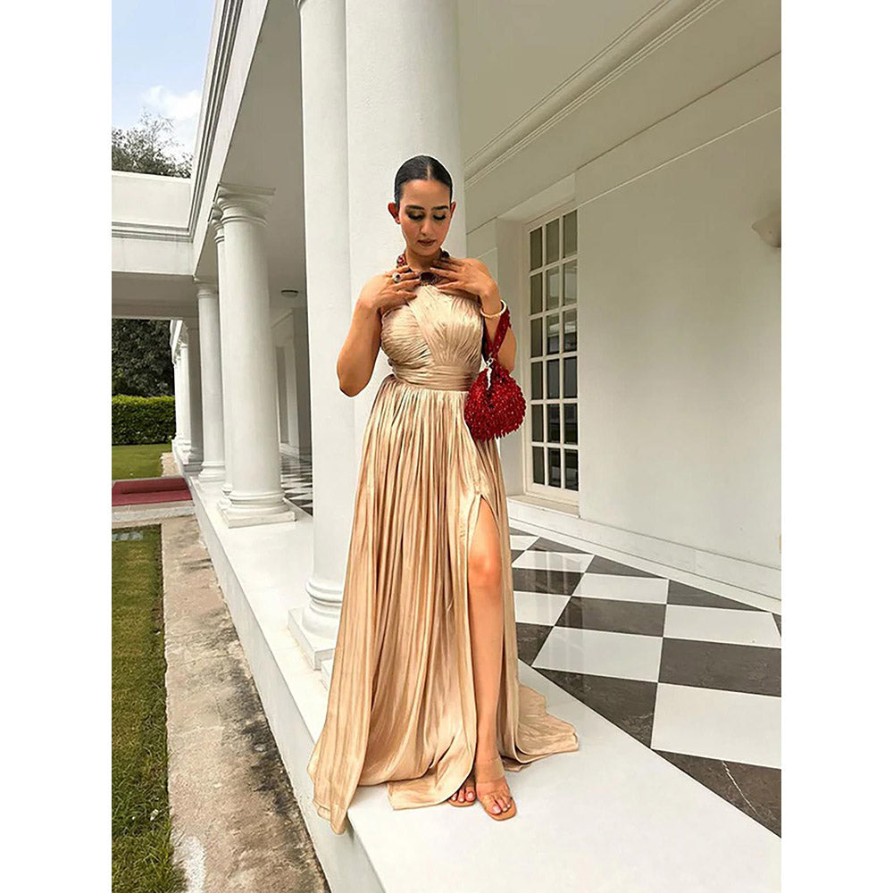 Kayjay by Kritika Jain Senorita Gold Maxi Dress
