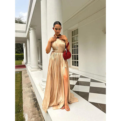 Kayjay by Kritika Jain Senorita Gold Maxi Dress