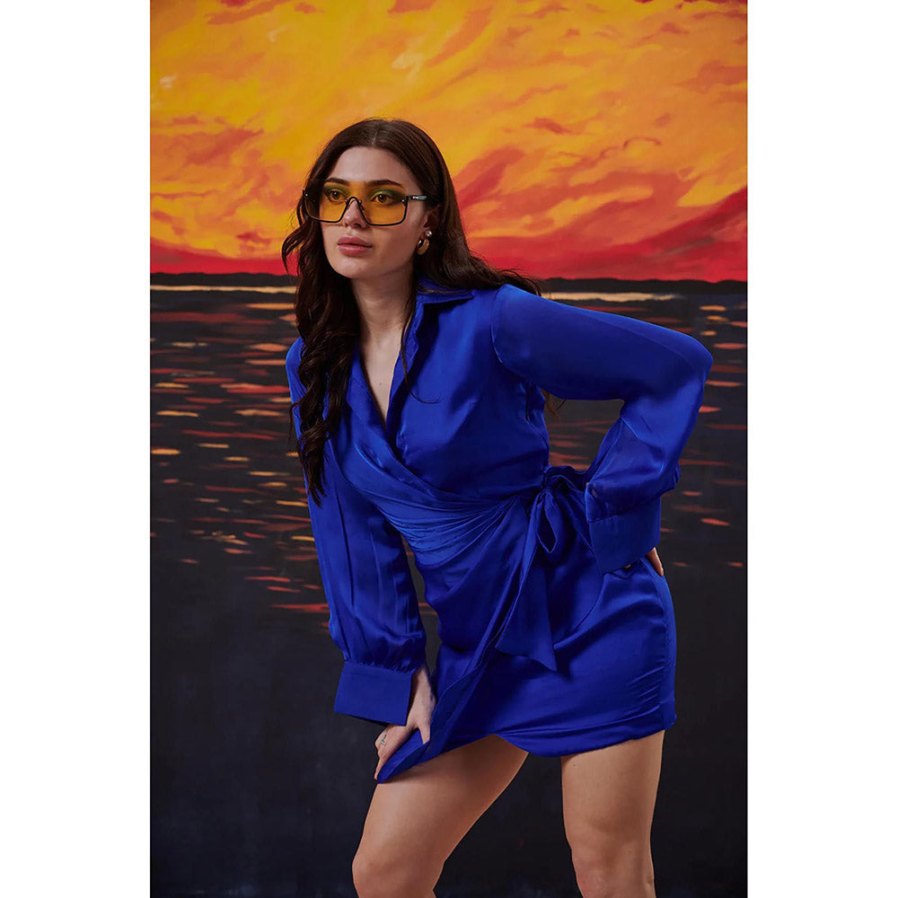 Kayjay by Kritika Jain Arcade Blue Mini Dress