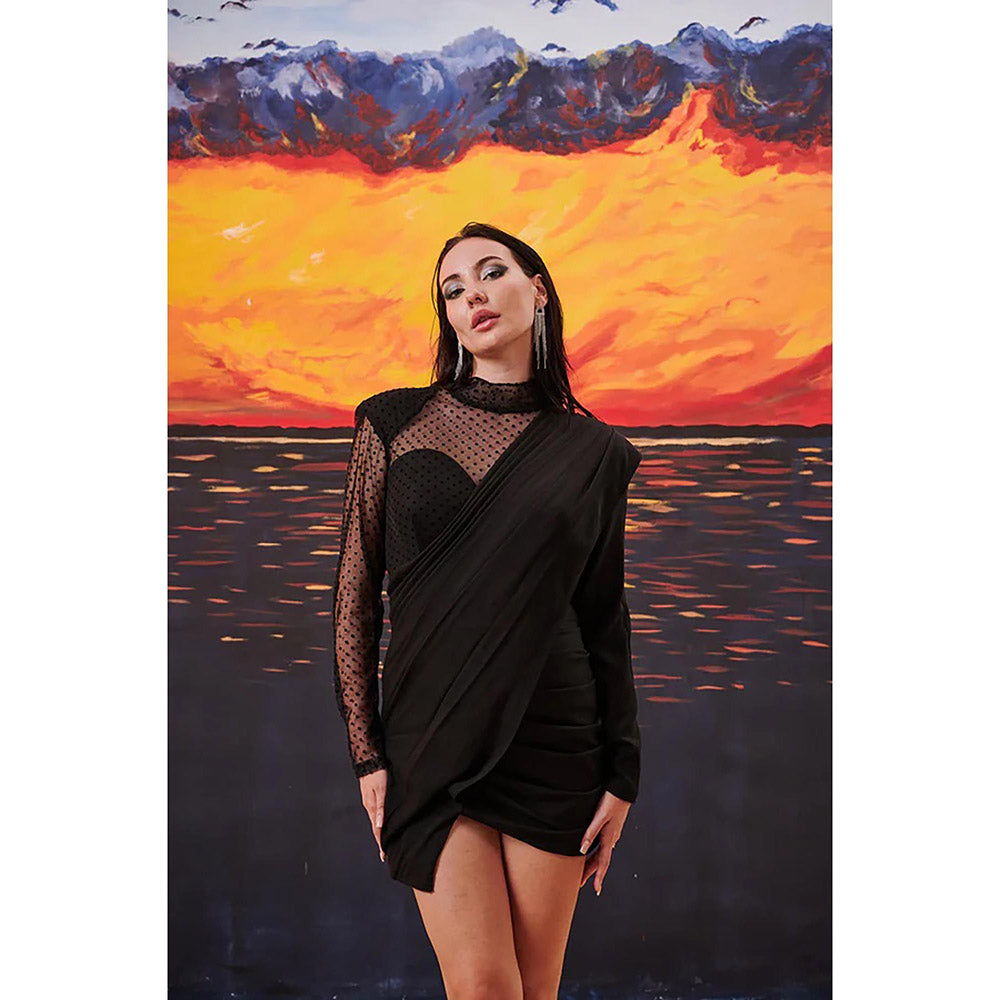 Kayjay by Kritika Jain British Black Mini Dress