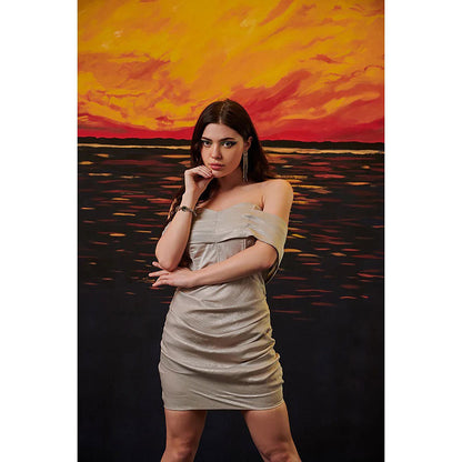 Kayjay by Kritika Jain Lightening Grey Mini Dress
