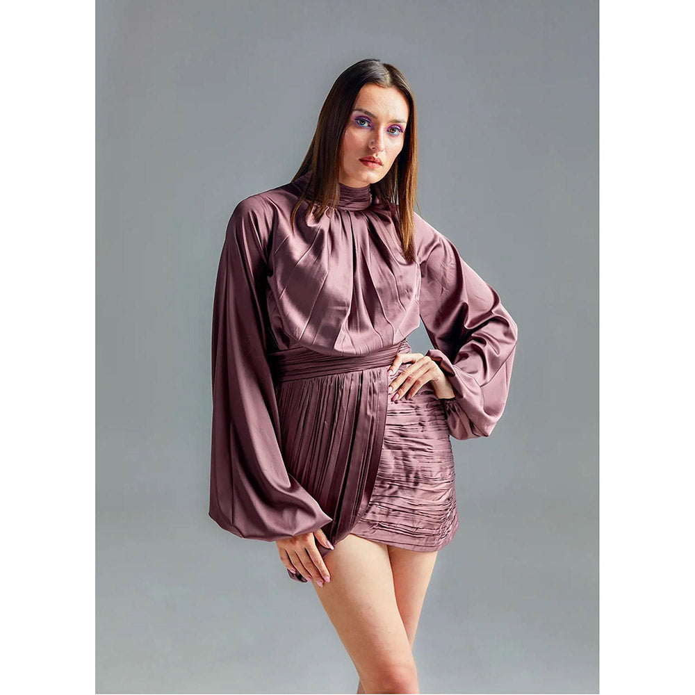 Kayjay by Kritika Jain Lisa Mauve Mini Dress