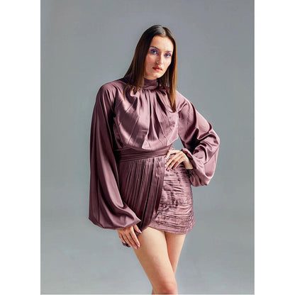Kayjay by Kritika Jain Lisa Mauve Mini Dress
