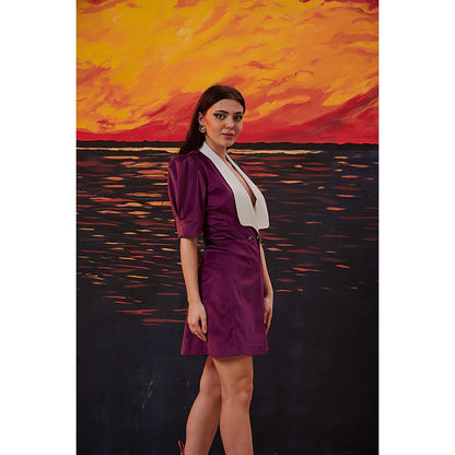 Kayjay by Kritika Jain Maiden Purple Mini Dress