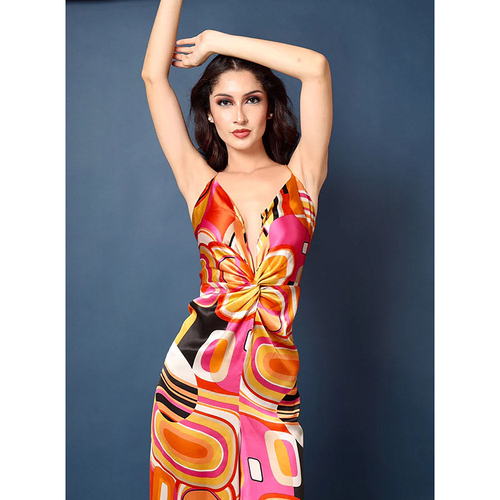 Kayjay by Kritika Jain V-Neck Sleeveless Rainbow Jumpsuit