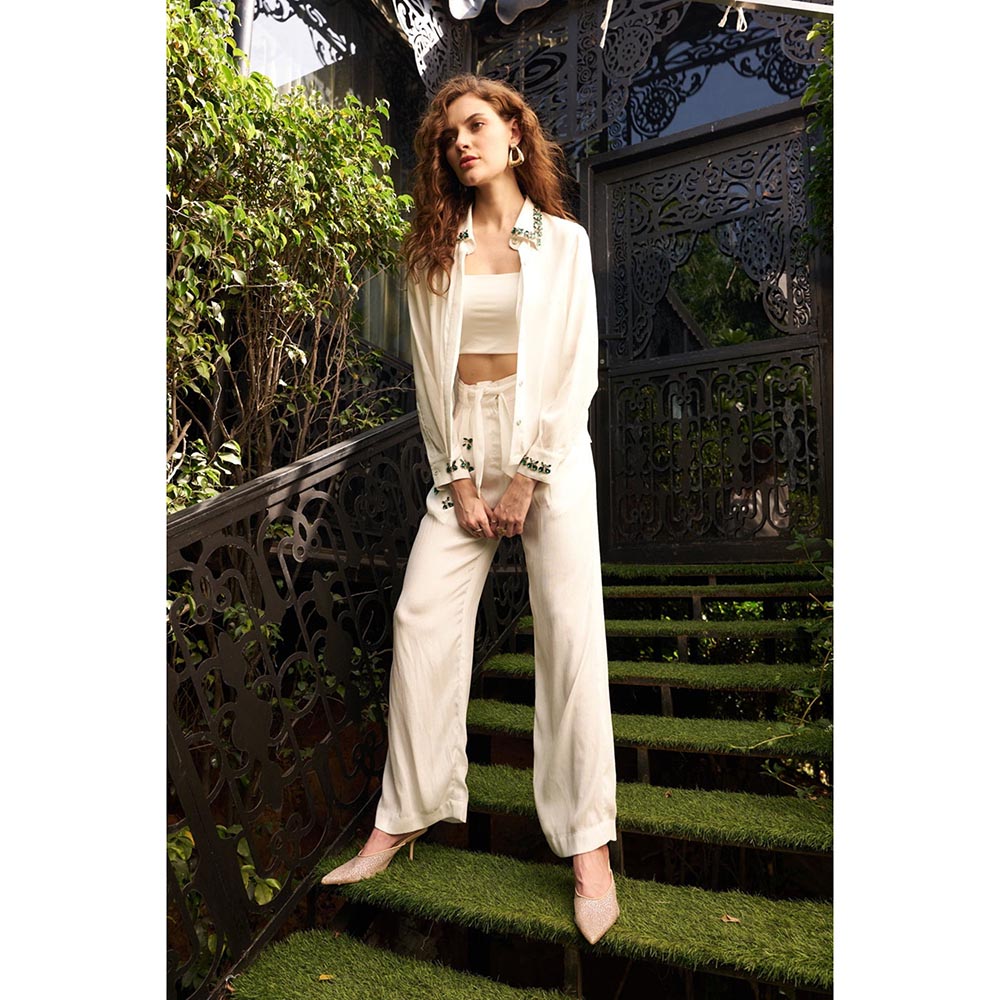 Kay Kay BY KKHUSHI SAHAII Victoria White Co-Ord Set