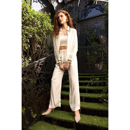 Kay Kay BY KKHUSHI SAHAII Victoria White Co-Ord Set