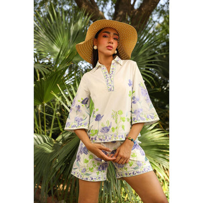Kay Kay BY KKHUSHI SAHAII Mina White Co-Ord Set