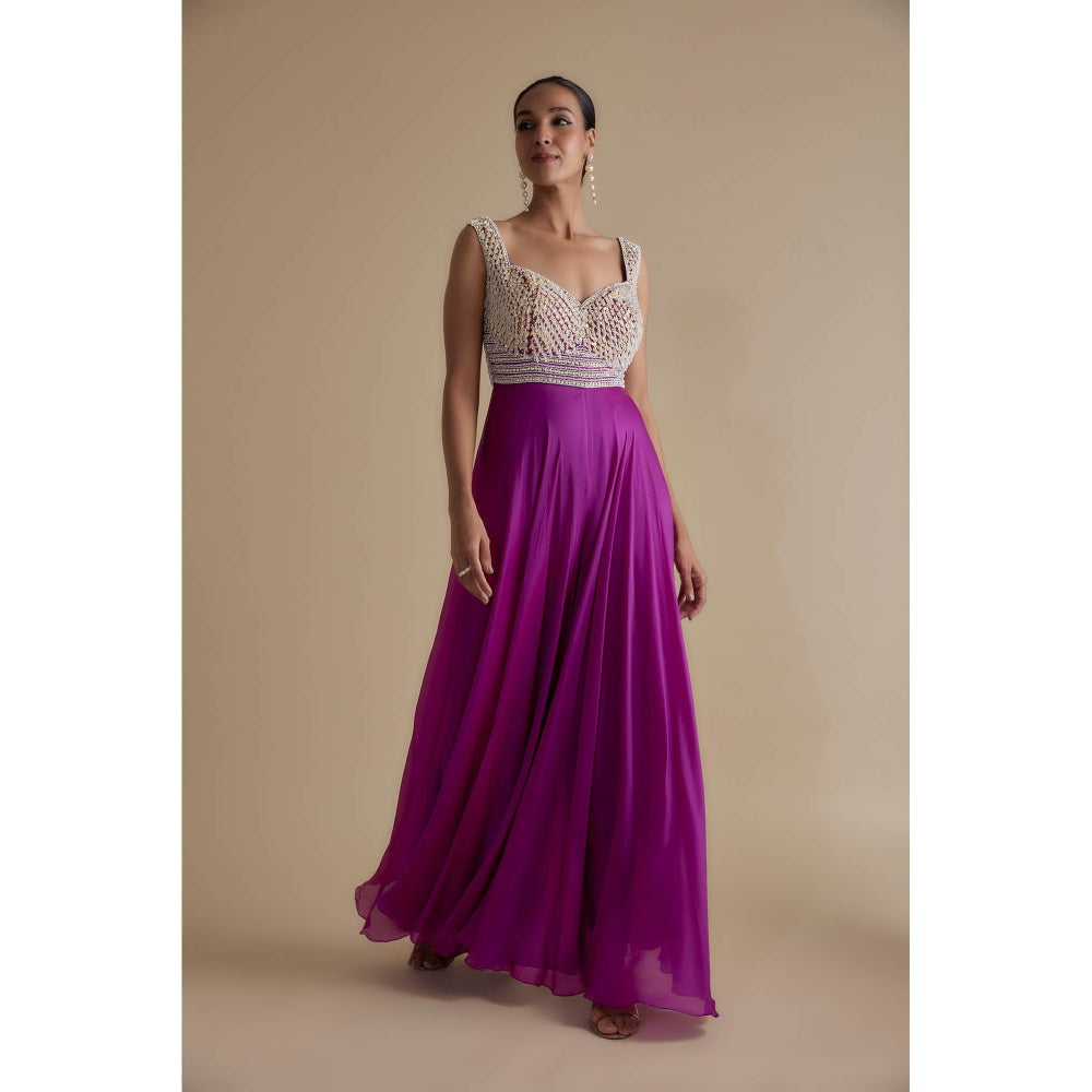 KEITH GOMES Bead Mirror Embellished Jumpsuit
