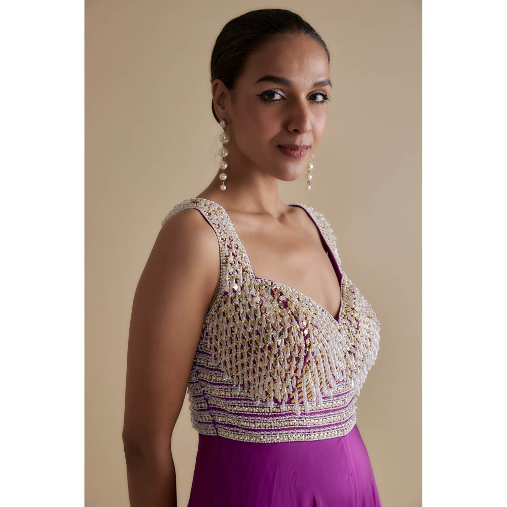 KEITH GOMES Bead Mirror Embellished Jumpsuit
