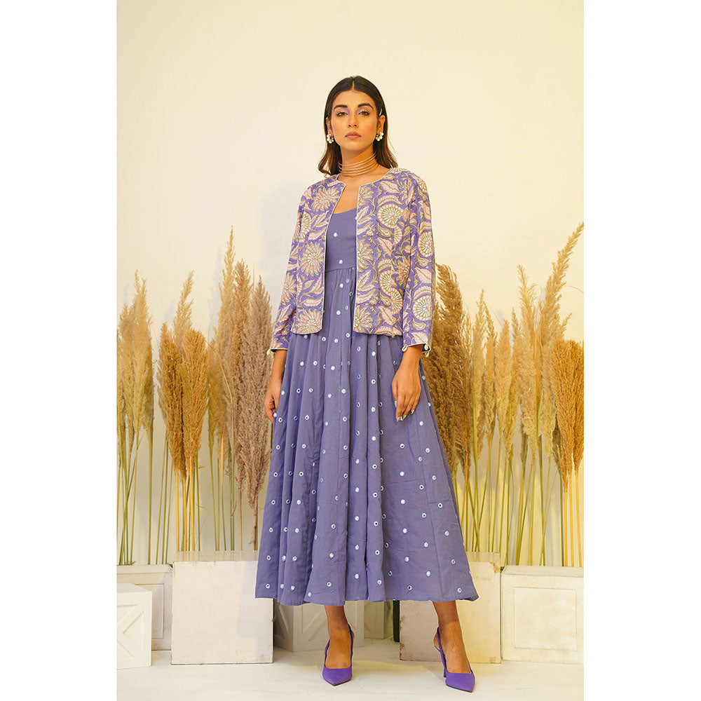 Keva Clothing Periwinkle Midi Dress (Set of 2)