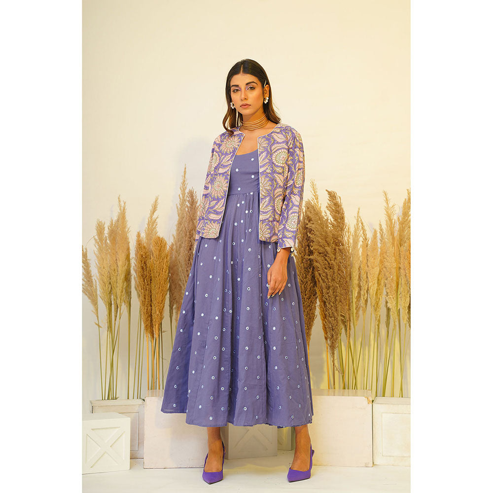 Keva Clothing Periwinkle Midi Dress (Set of 2)