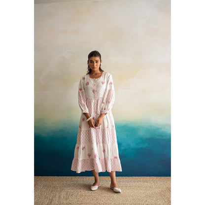 Keva Clothing Daisy - 3/4th Sleeves Tier Dress