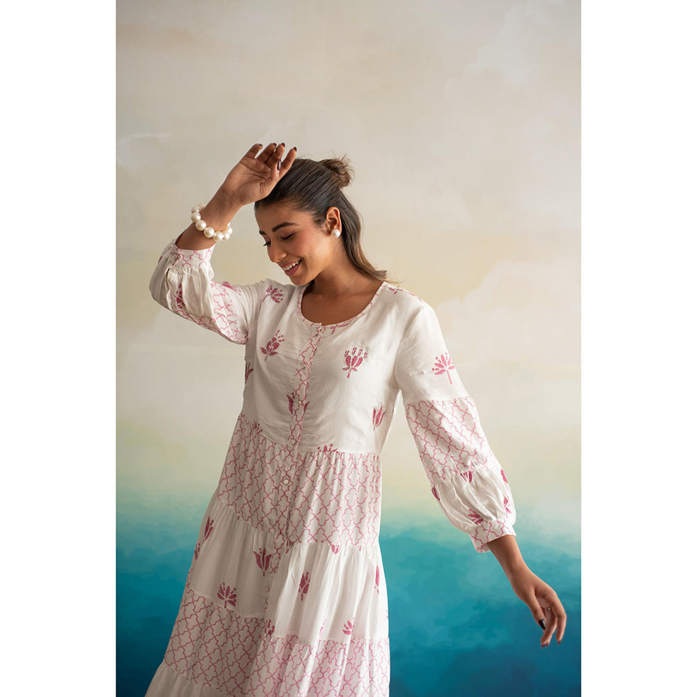 Keva Clothing Daisy - 3/4th Sleeves Tier Dress
