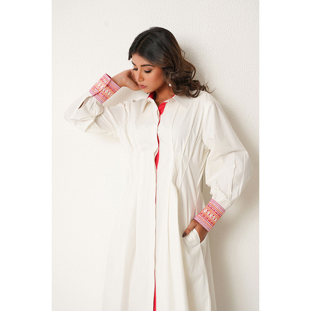 Keva Clothing Margarita Midi Dress - White