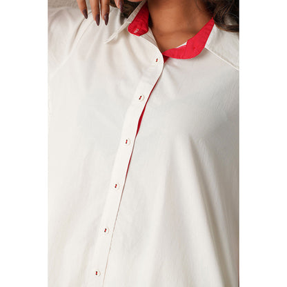 Keva Clothing Paper Plane Co-Ord - White (Set of 2)