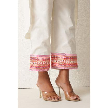 Keva Clothing Paper Plane Co-Ord - White (Set of 2)