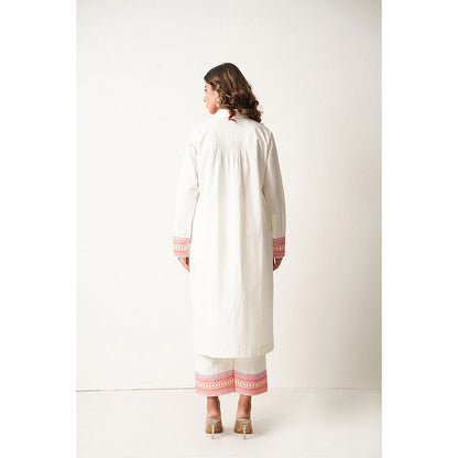 Keva Clothing Paper Plane Co-Ord - White (Set of 2)