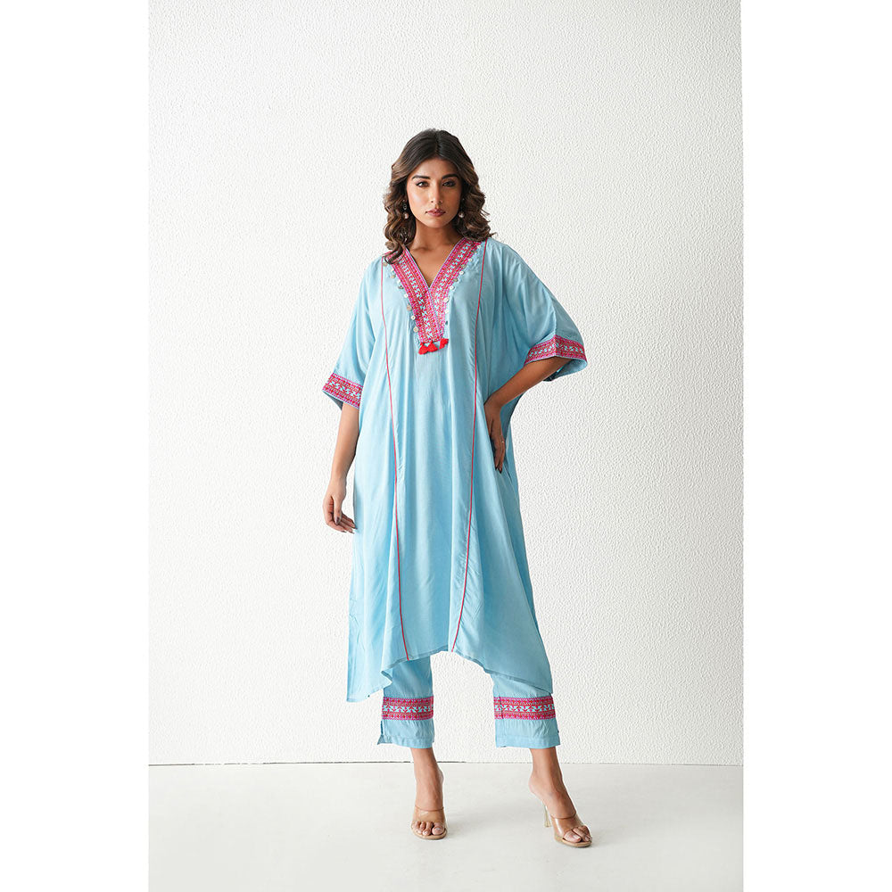 Keva Clothing Bramble Co-Ord - Baby Blue (Set of 2)