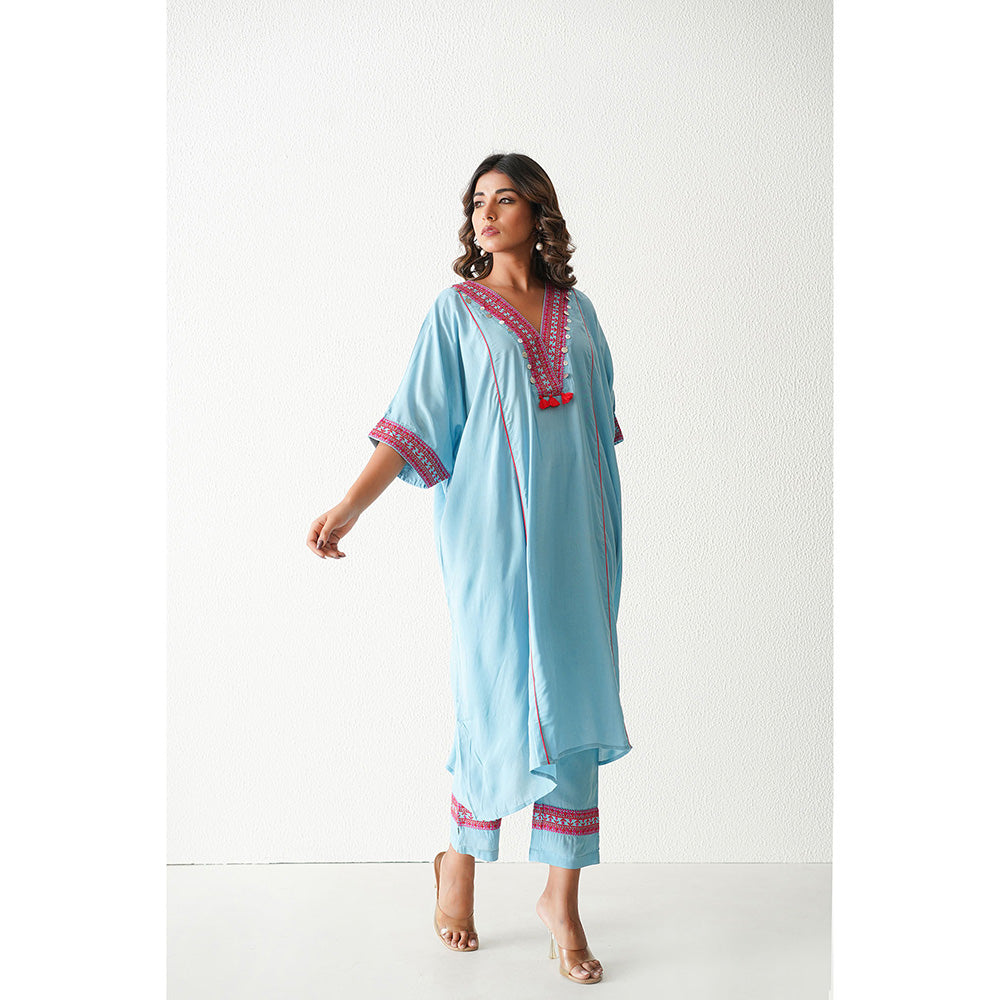 Keva Clothing Bramble Co-Ord - Baby Blue (Set of 2)