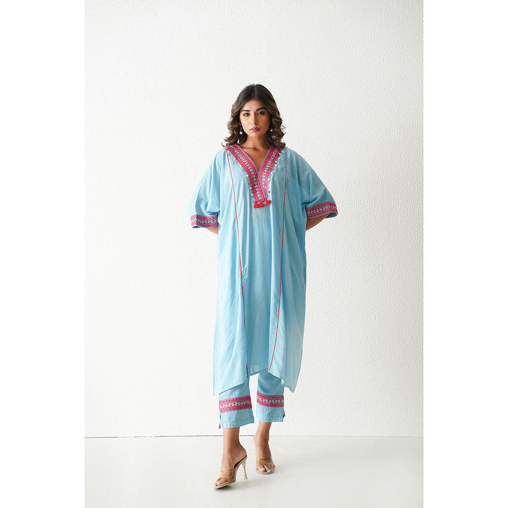 Keva Clothing Bramble Co-Ord - Baby Blue (Set of 2)