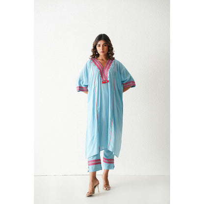 Keva Clothing Bramble Co-Ord - Baby Blue (Set of 2)
