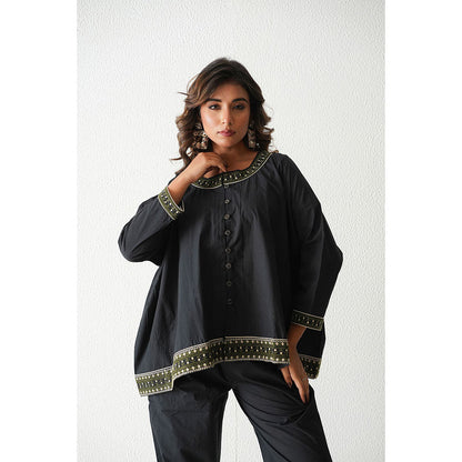 Keva Clothing Woo Woo Co-Ord - Black (Set of 2)